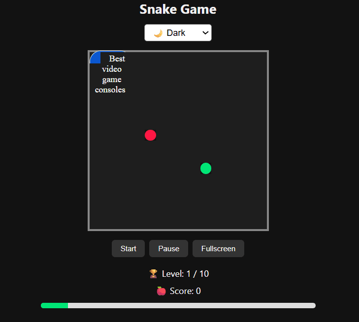 snake game